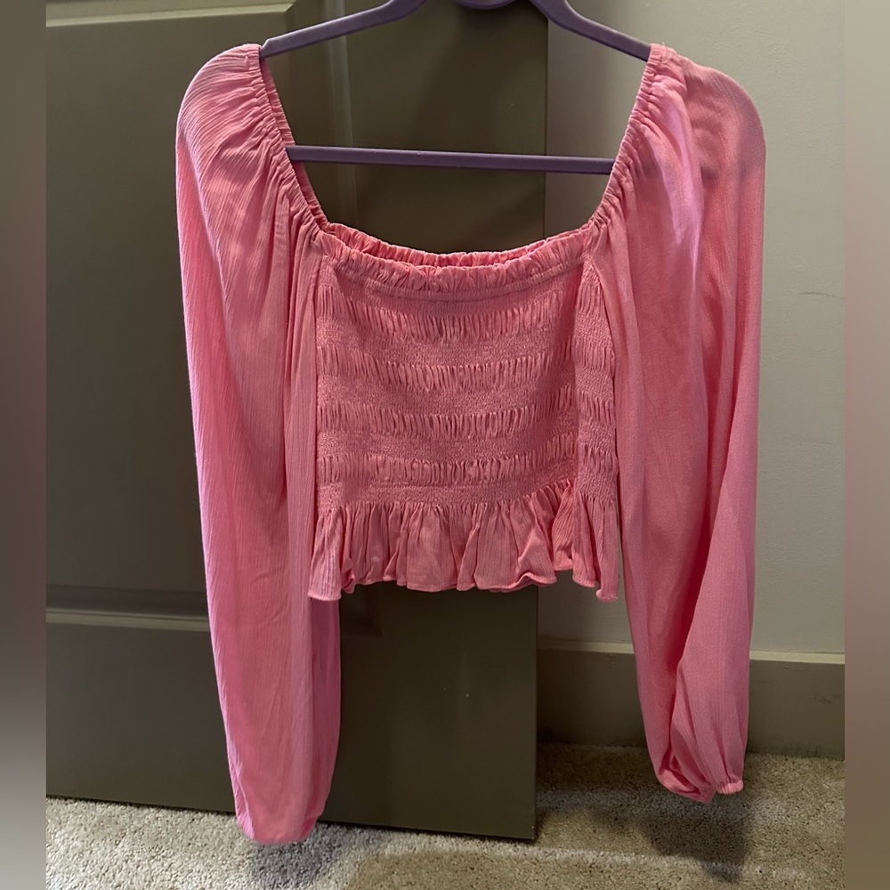 Forever 21 pink blouse